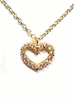 Collar Mujer in Oro amarillo Cubic Zirconia CUORE ZIRC PI UU/Z 1.80 G